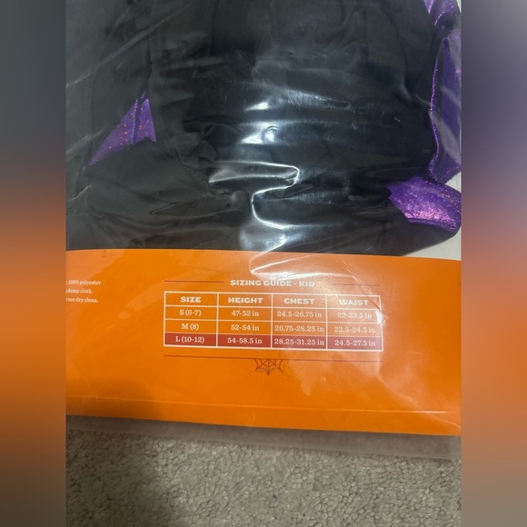 Hyde & Eek! Kids MIDNIGHT BAT Black Purple Size L - Picture 4 of 4